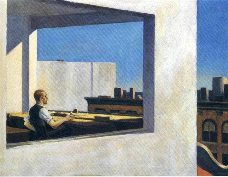 Office in a small city, Edward Hopper (1953)